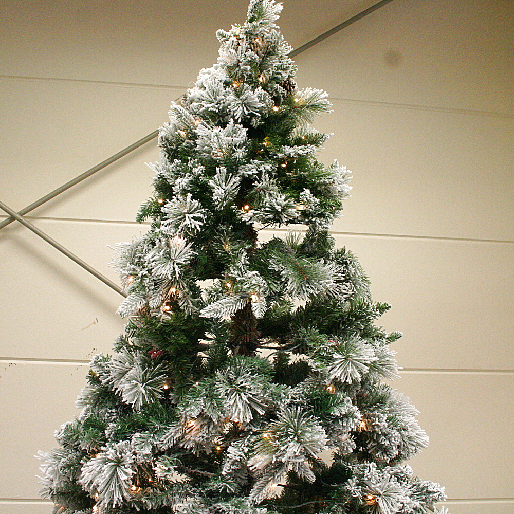 LED Tannenbaum Schnee ca. 180cm mittel Deko ca. H180cmx Ø 100 cm