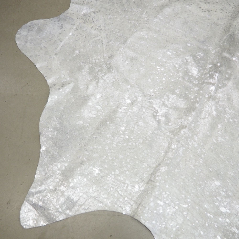 Kuhfell silberfarben Grau 100% Rinderfell ca. 240 x 160cm