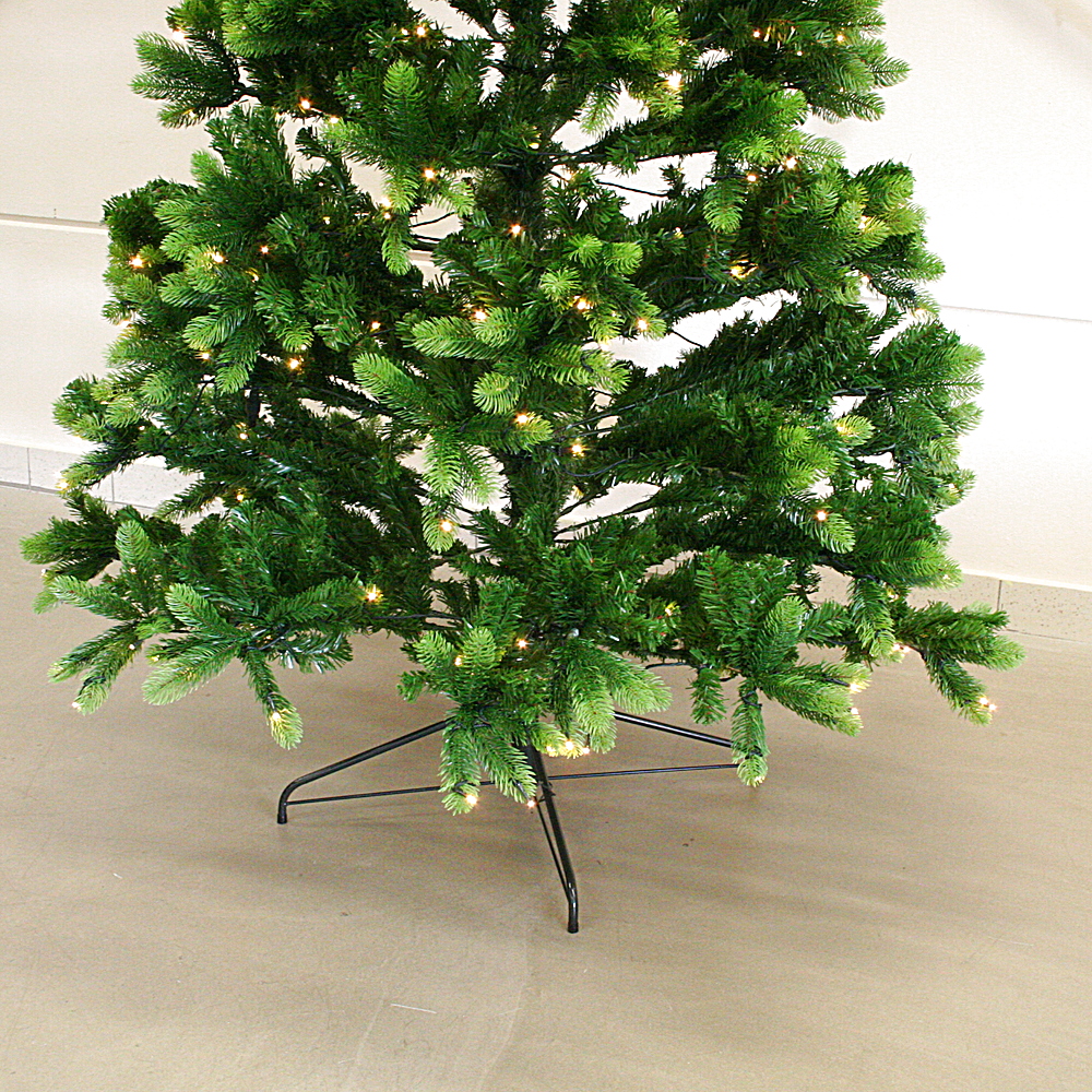 LED-Tannenbaum täuschend echt Kunststoff Metall LED groß ca. H236 cm