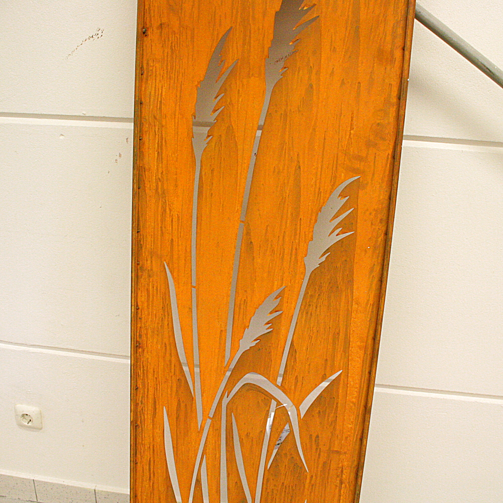 Deko-Objekt Rost-Sichtschutz Dünengräser ca. 150 cm hoch Gingar