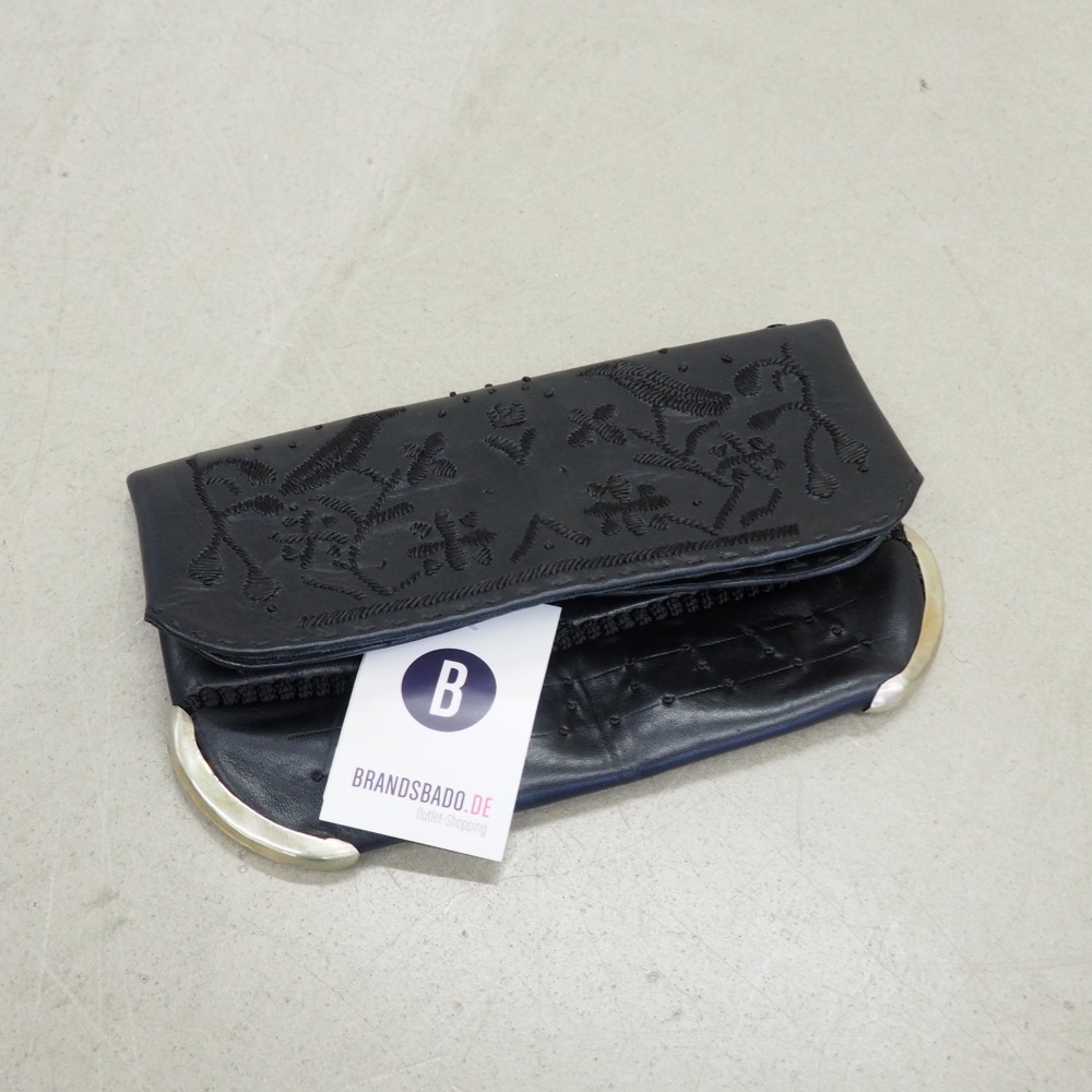 Handgefertigte Leder-Clutch Lovebirds schön dünn edel Bag