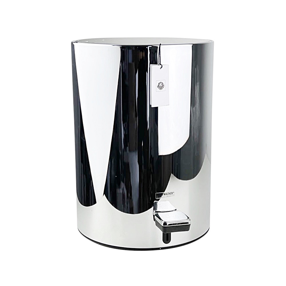Treteimer Leslie Kunststoff Edelstahl Chrome