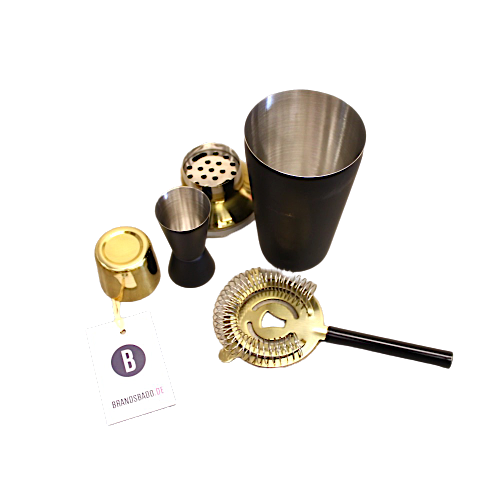 Cocktail-Set Menirau, 3-tlg. Messbecher Edelstahl beschichte