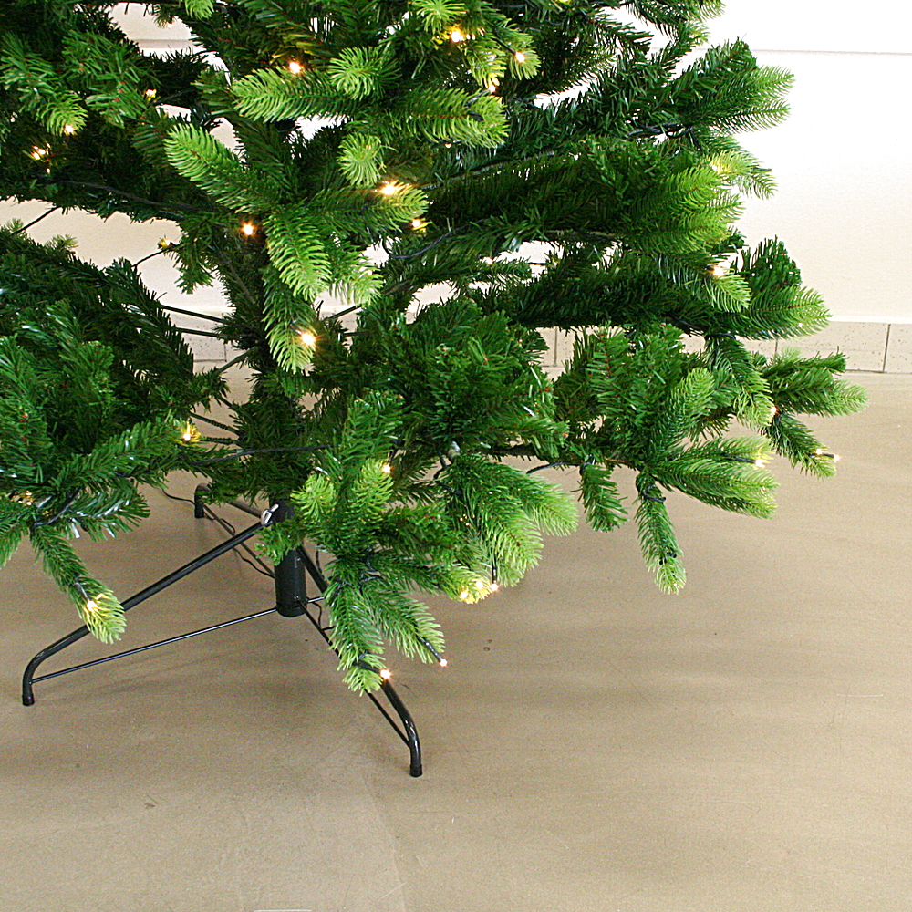 LED-Tannenbaum täuschend echt Kunststoff Metall LED groß ca. H236 cm