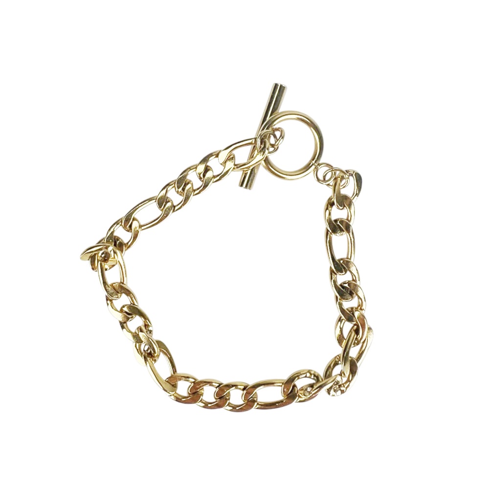 Handgefertigtes Armband Laure vergoldet L 18 cm