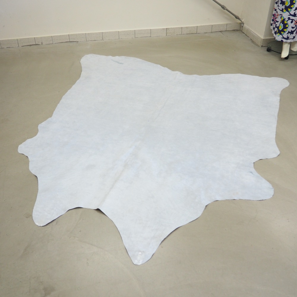 Kuhfell silberfarben Grau 100% Rinderfell ca. 240 x 160cm