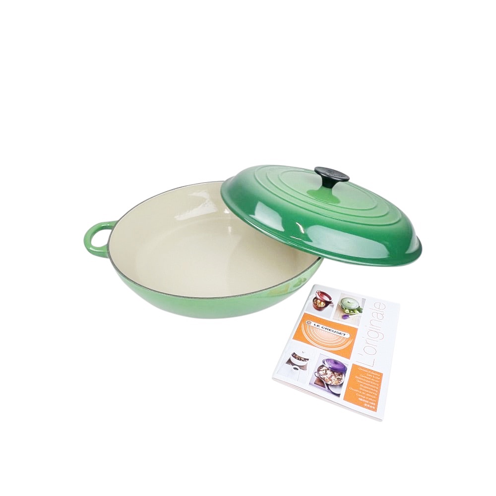 Gusseisen-Bräter Gourmet Profitopf Bamboo Green 3.5L