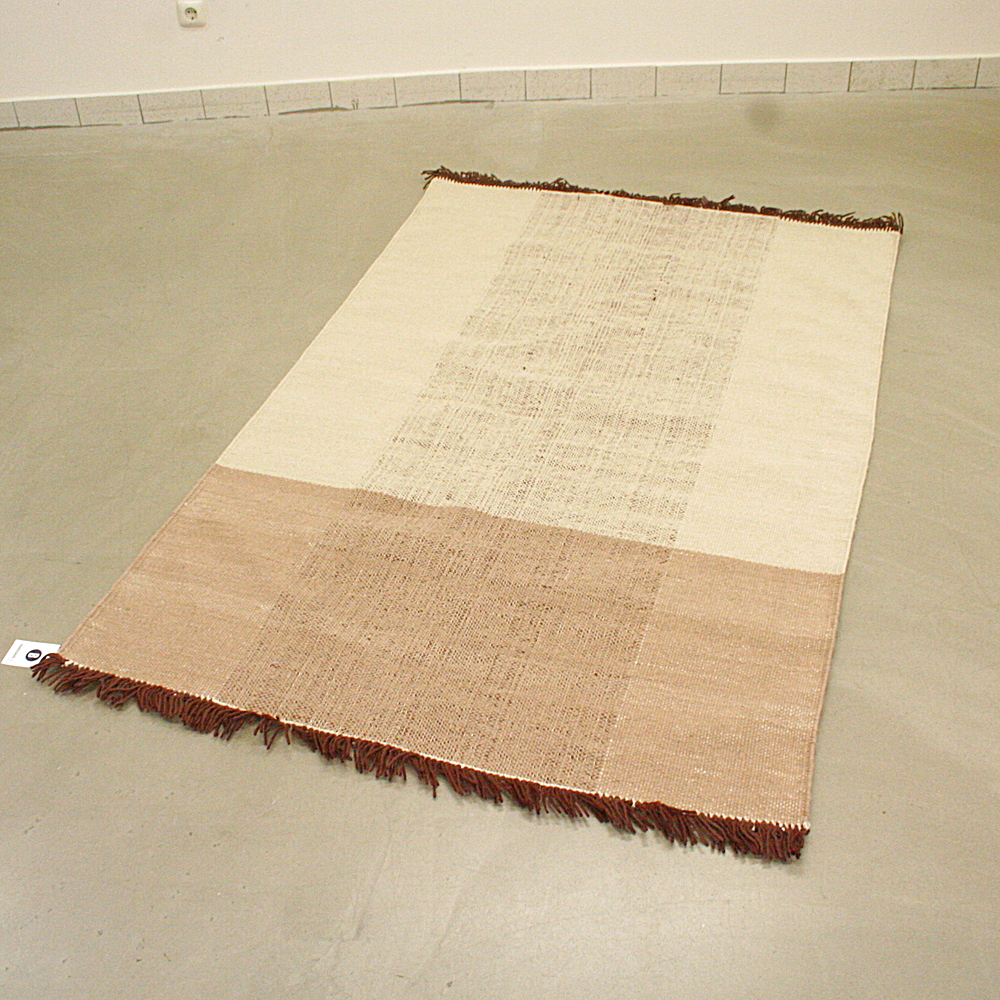 Handgewebter Wollteppich Coast 120 x 180 cm braun