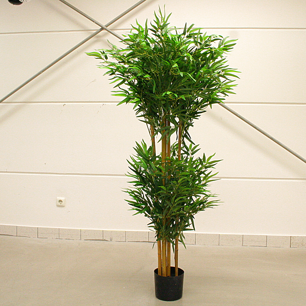 Kunstpflanze Bambusbaum Naturstamm ca. H160 cm