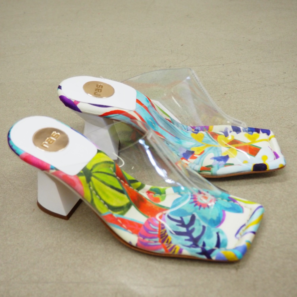 Mules multicolour transparent  Gr. 36 Impressionen
