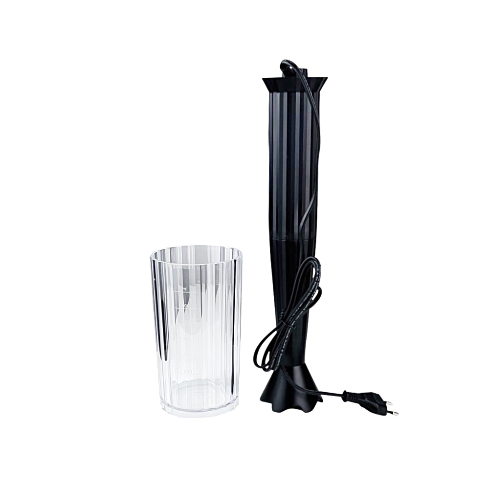 Stabmixer Plissé mit Becher Schwarz 500 W 7 cm x 34 cm