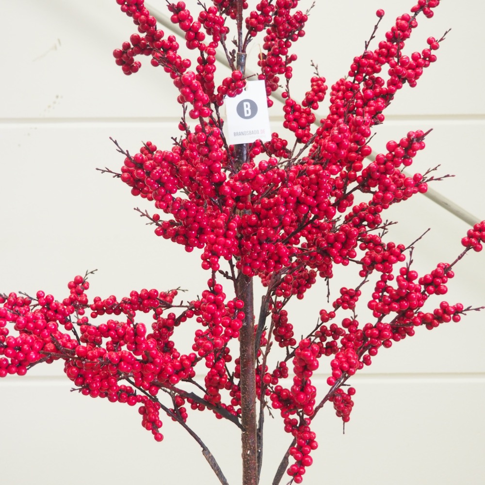Kunstpflanze Berry Gingar ca. H170 cm Ø86 cm rot Deko