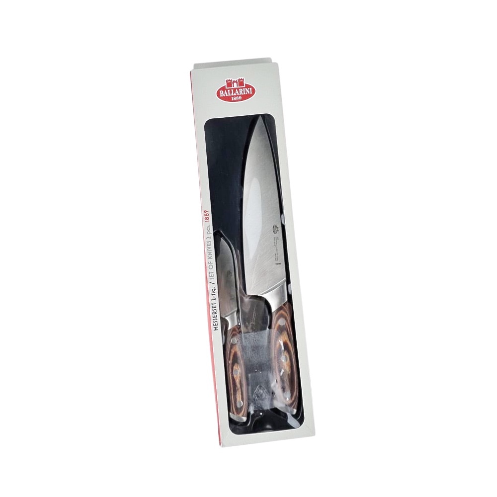Messer-Set 1889 2-tlg. L 20 cm L 9 cm Edelstahl Pakkaholz