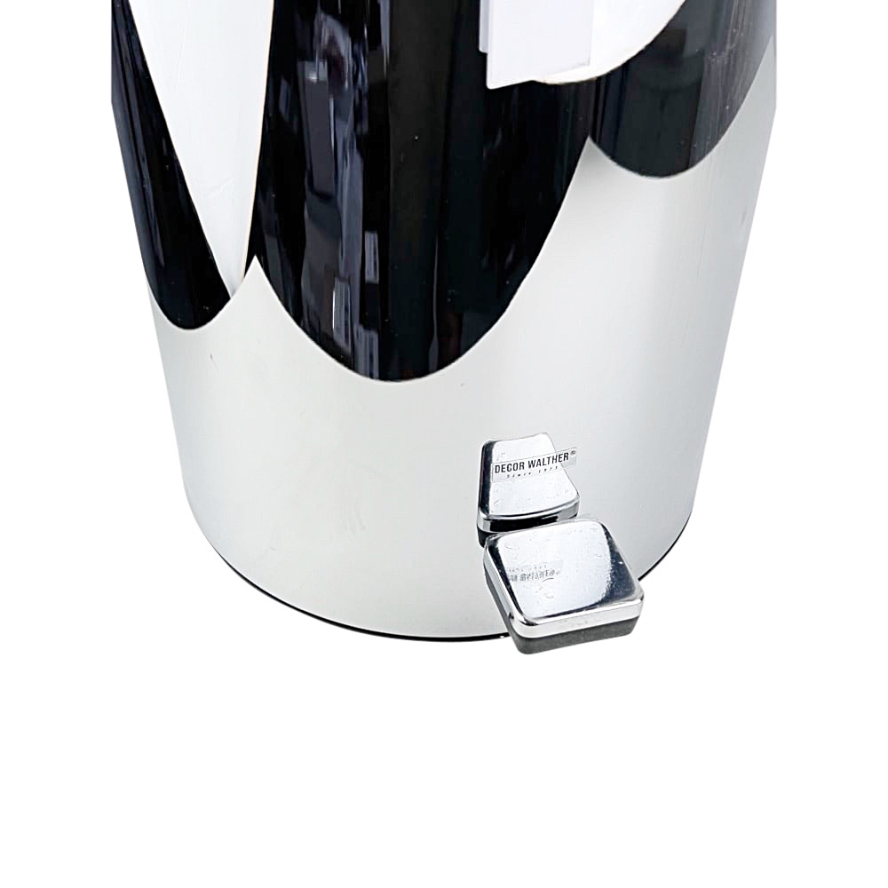 Treteimer Leslie Kunststoff Edelstahl Chrome