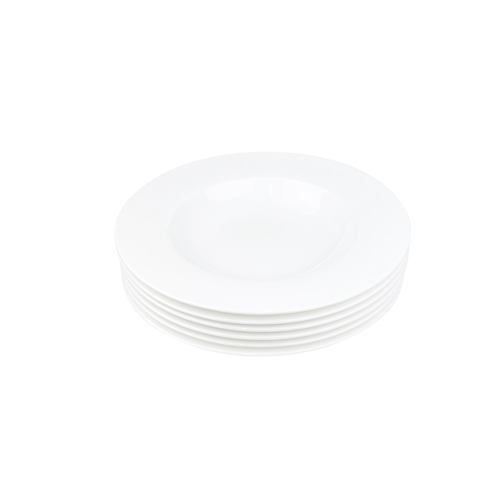 6 Suppenteller Anmut Premium-Bone-Porzellan Ø 25 x H 3 cm 334 ml