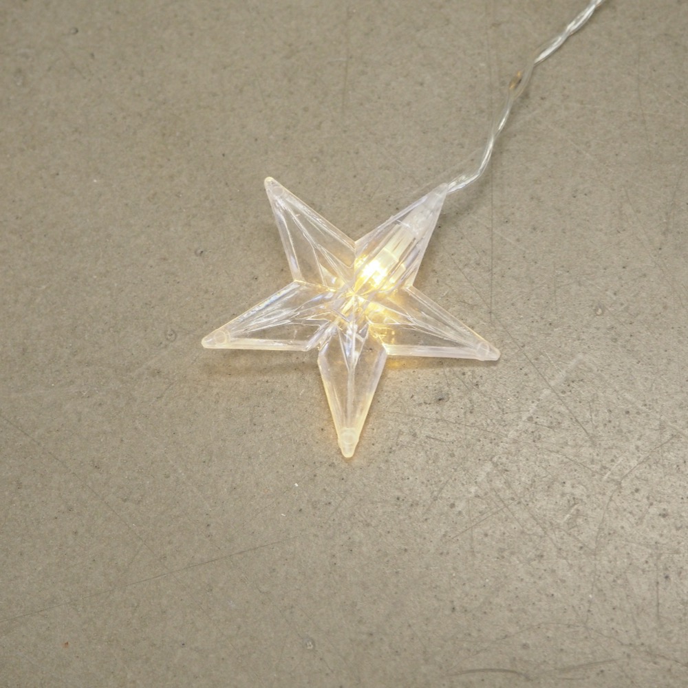 LED Lichterkette Sternenvorhang Deko Weihnachten Innenbereich