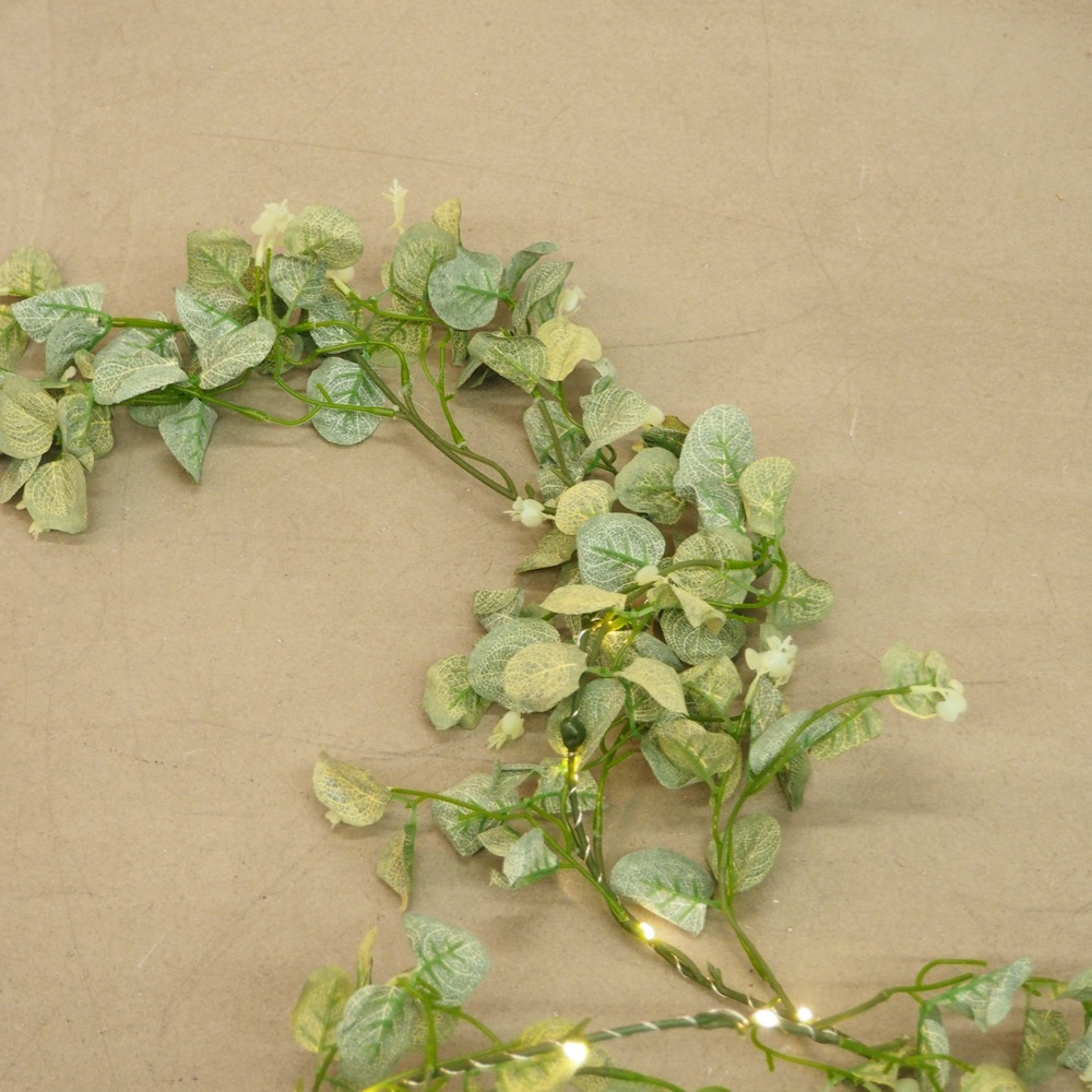LED Lichterkette Eukalyptus ca. L150 cm Ø12 cm Deko
