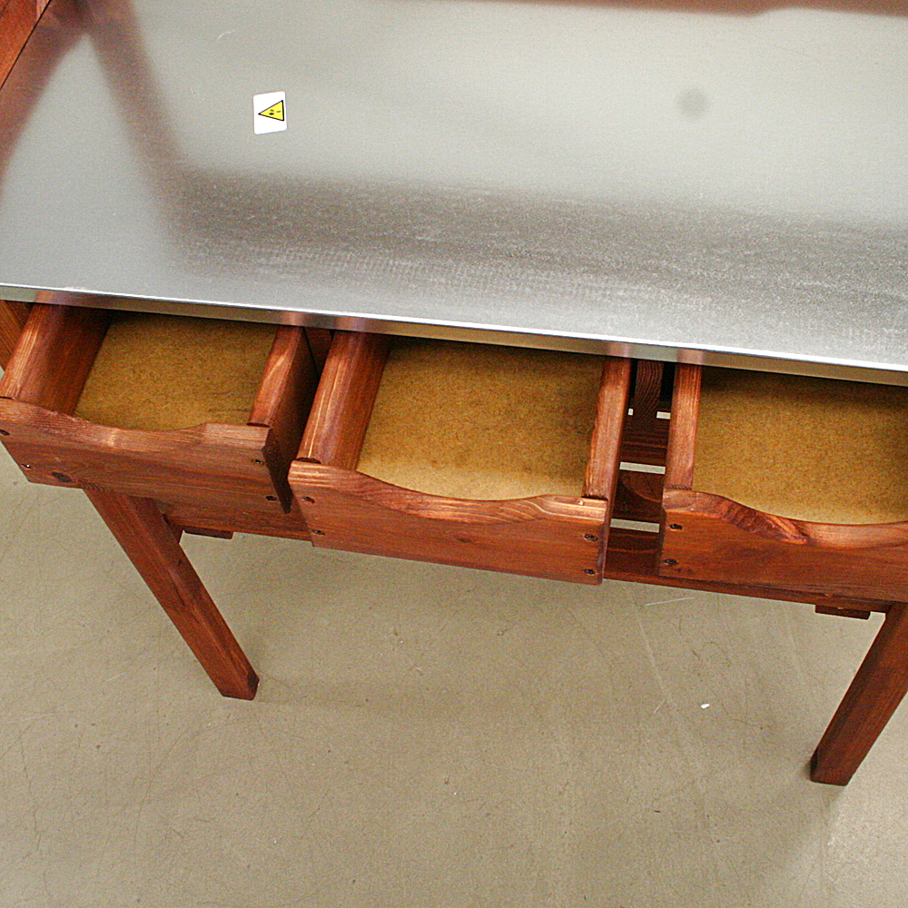 Arbeitstisch Pflanztisch Janis Holz Metall B78xT38xH112cm