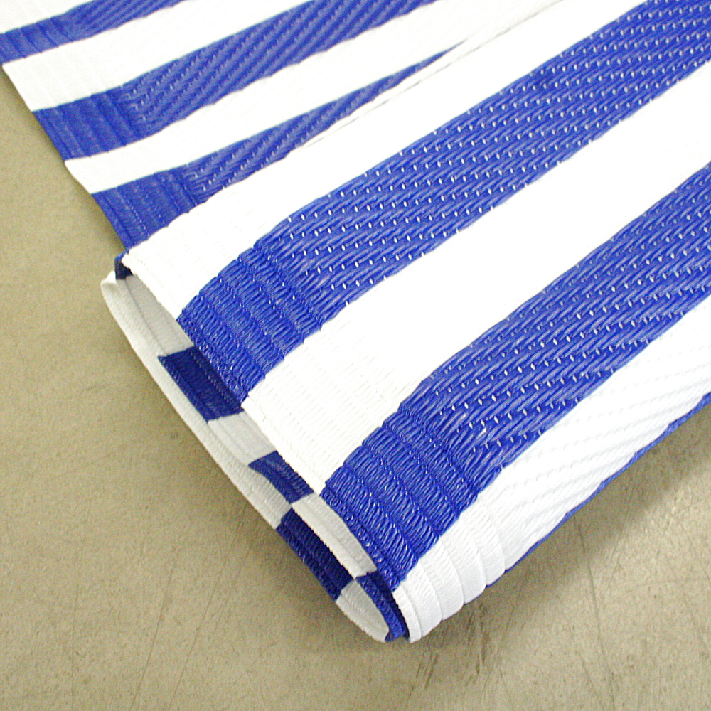 Outdoorteppich Lipari 120 x 180 cm gestreift blau weiß