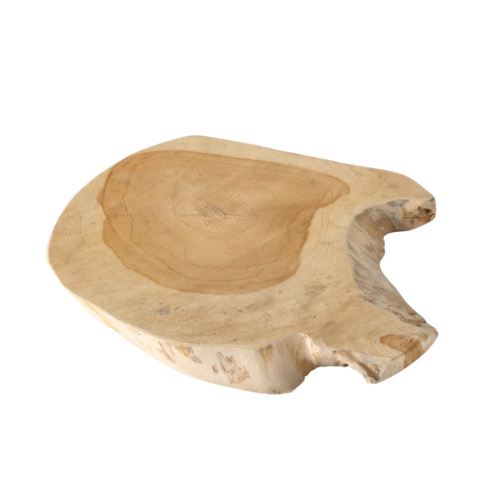 Deko-Holz-Brett Teak Teakholz Einfarbig Natur Durchmesser 32 cm