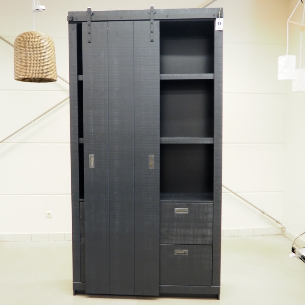 Schiebetürenschrank Impressionen Living ca. 230x120x42cm schwarz