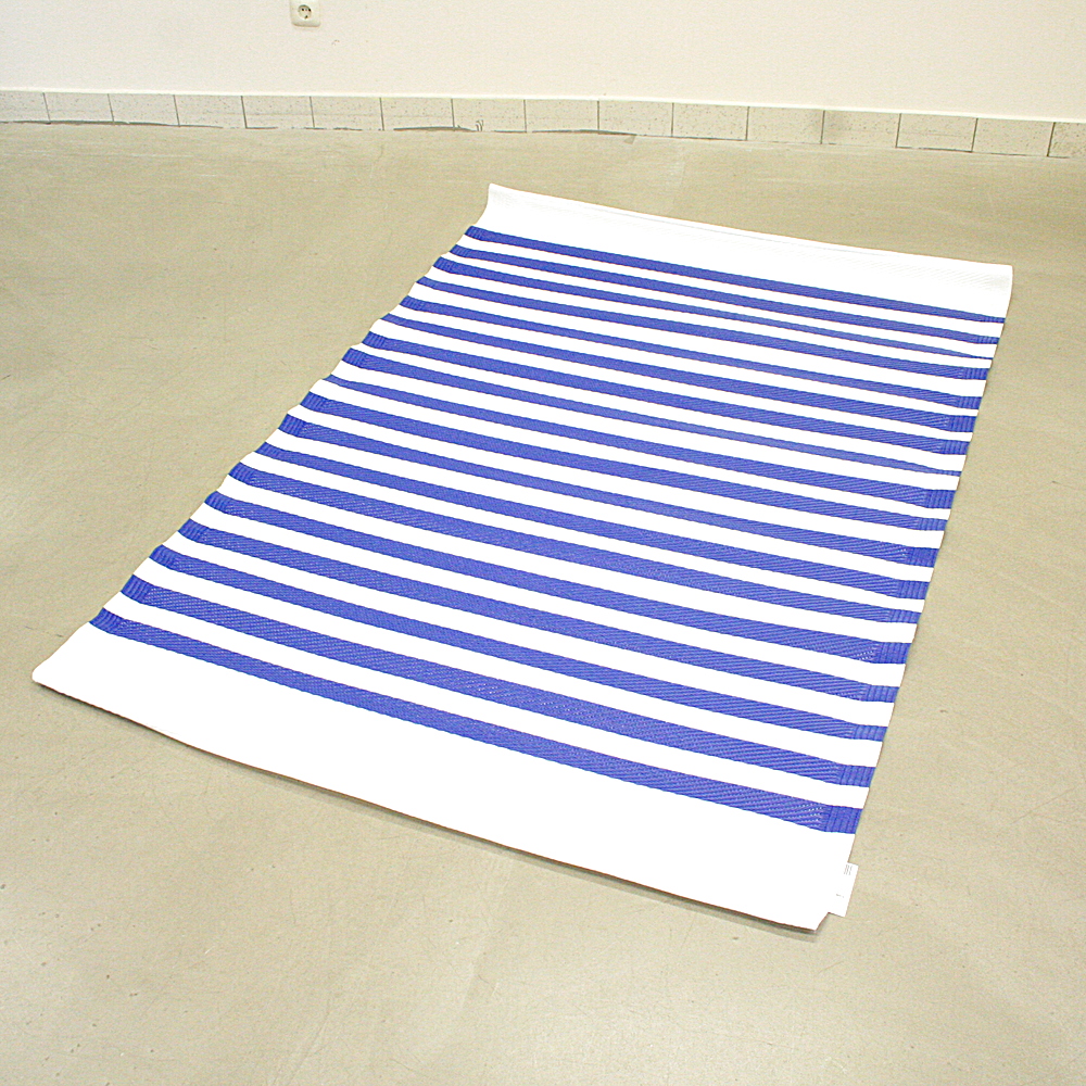 Outdoorteppich Lipari 120 x 180 cm gestreift blau weiß