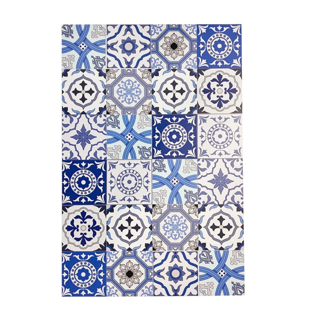 Alu-Dibond-Spritzschutz Sarah blau 60x40cm