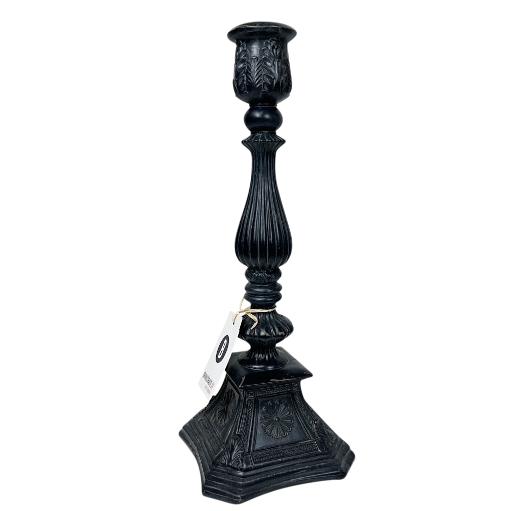 Kerzenhalter Dorsia Kunstharz schwarzblau ca. H 43cm