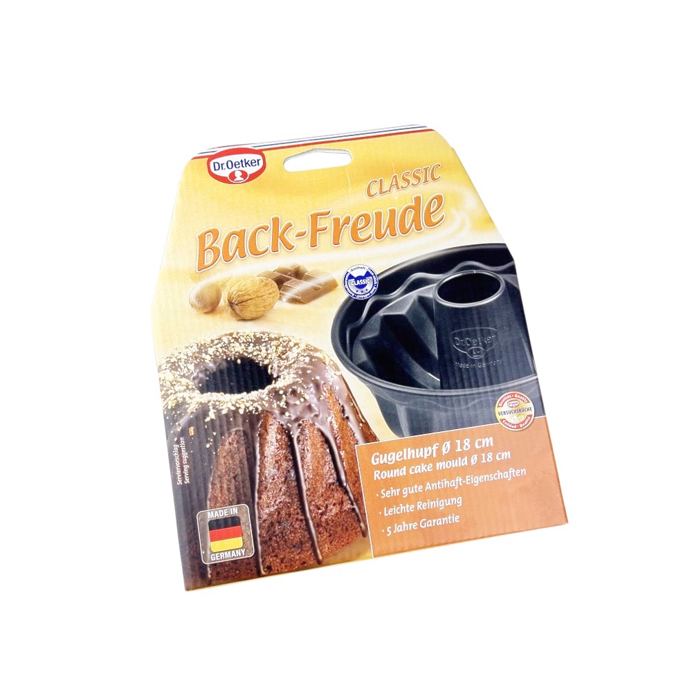 Gugelhupf-Form Back-Freude Classic Ø 24 x 12 cm Schwarz