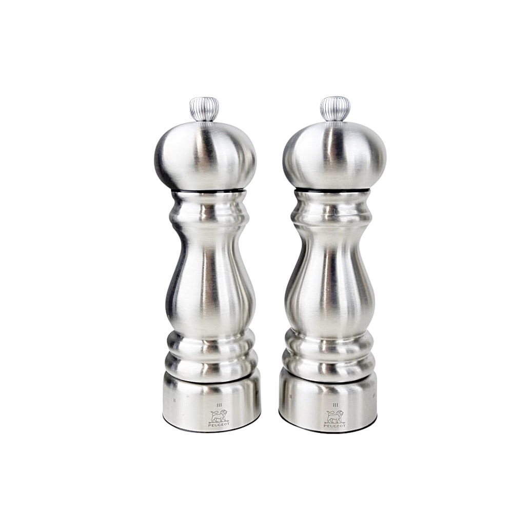 Gewürzmühlen Paris 2er-Set Edelstahl Ø 6x 18 cm