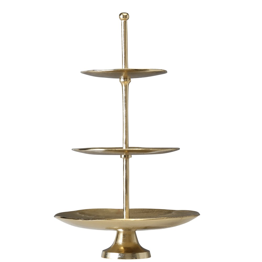 Etagere Halli Deko H 70 cm Aluminium goldfarben