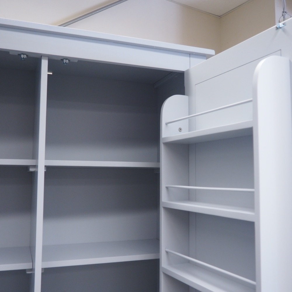 Esszimmerschrank Schrank grau ca. H 205cm B 125cm