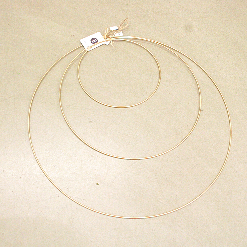 Deko-Hänger-Set 3-tlg. Ringe Gingar Ø ca.70,50/30cm