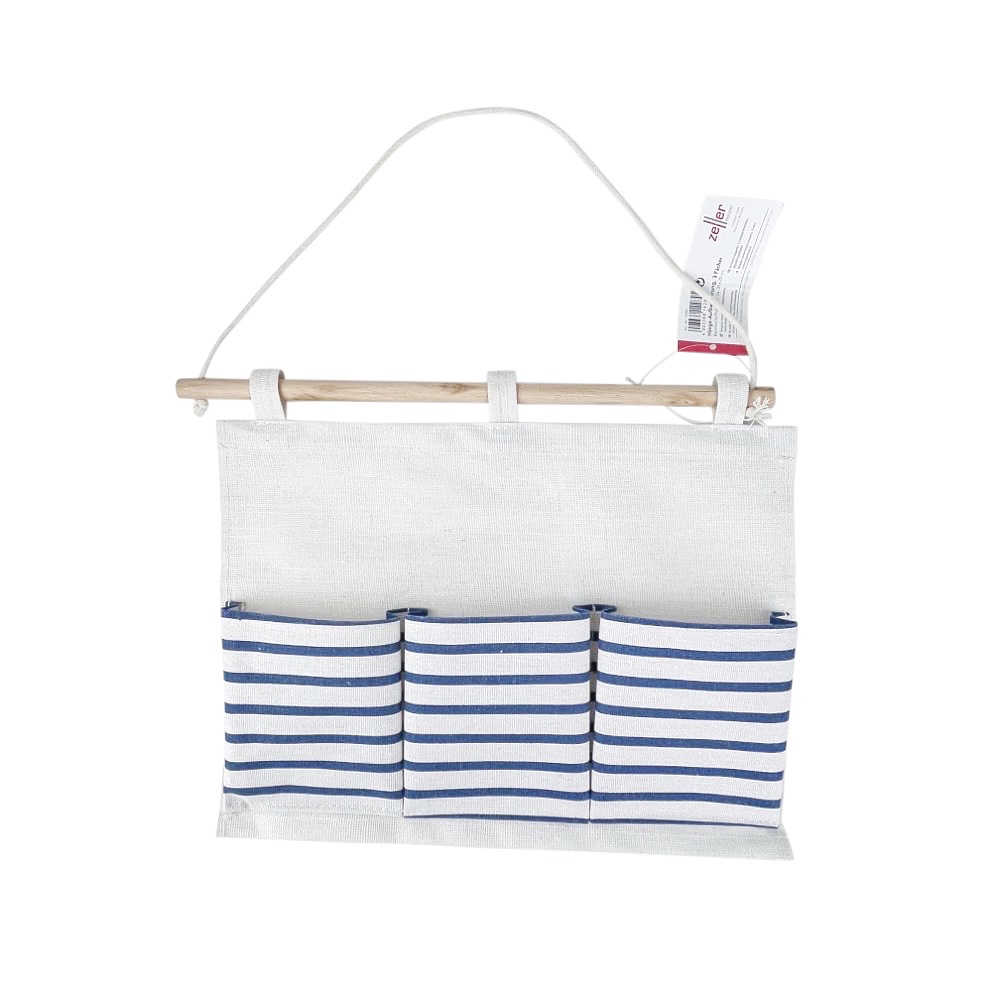 Hängender Schrank-Organizer Stripes mit 3 Fächern Marine