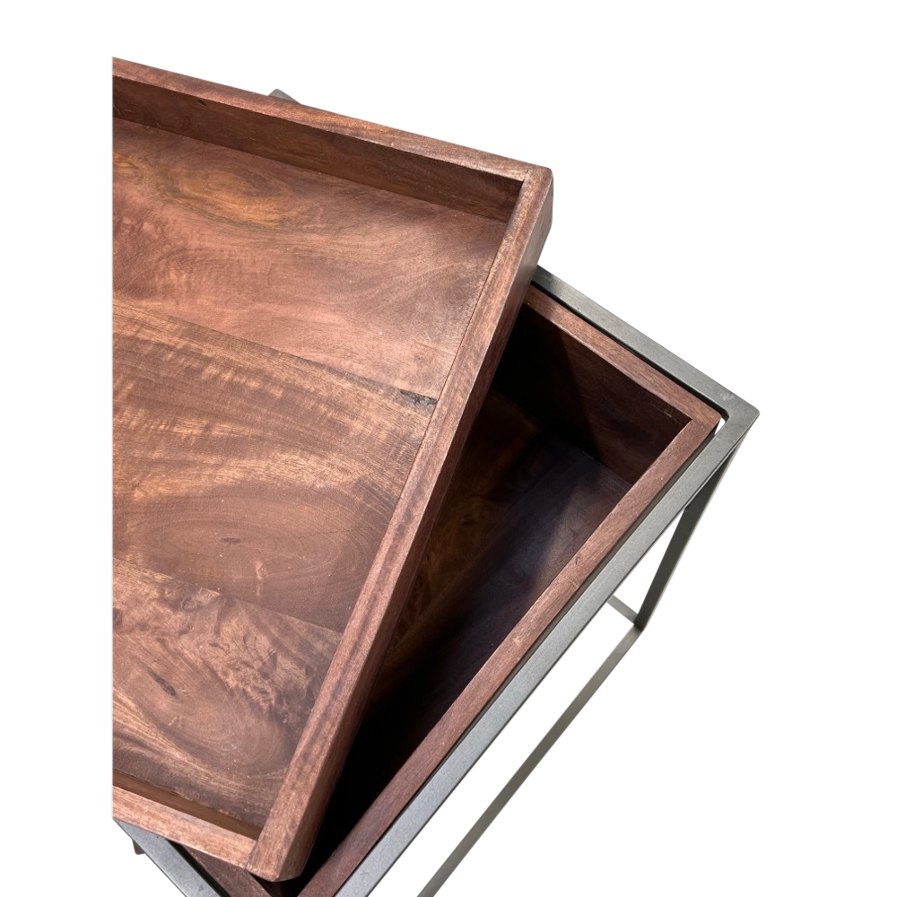 Beistelltisch H 66 cm Abnehmbare Deckplatte