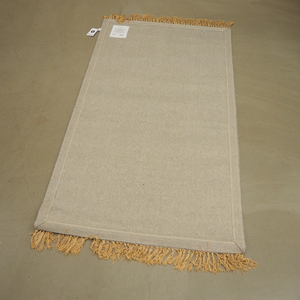 Teppich Ornamentprint ca. 90 x 160 cm Viscose Baumwolle