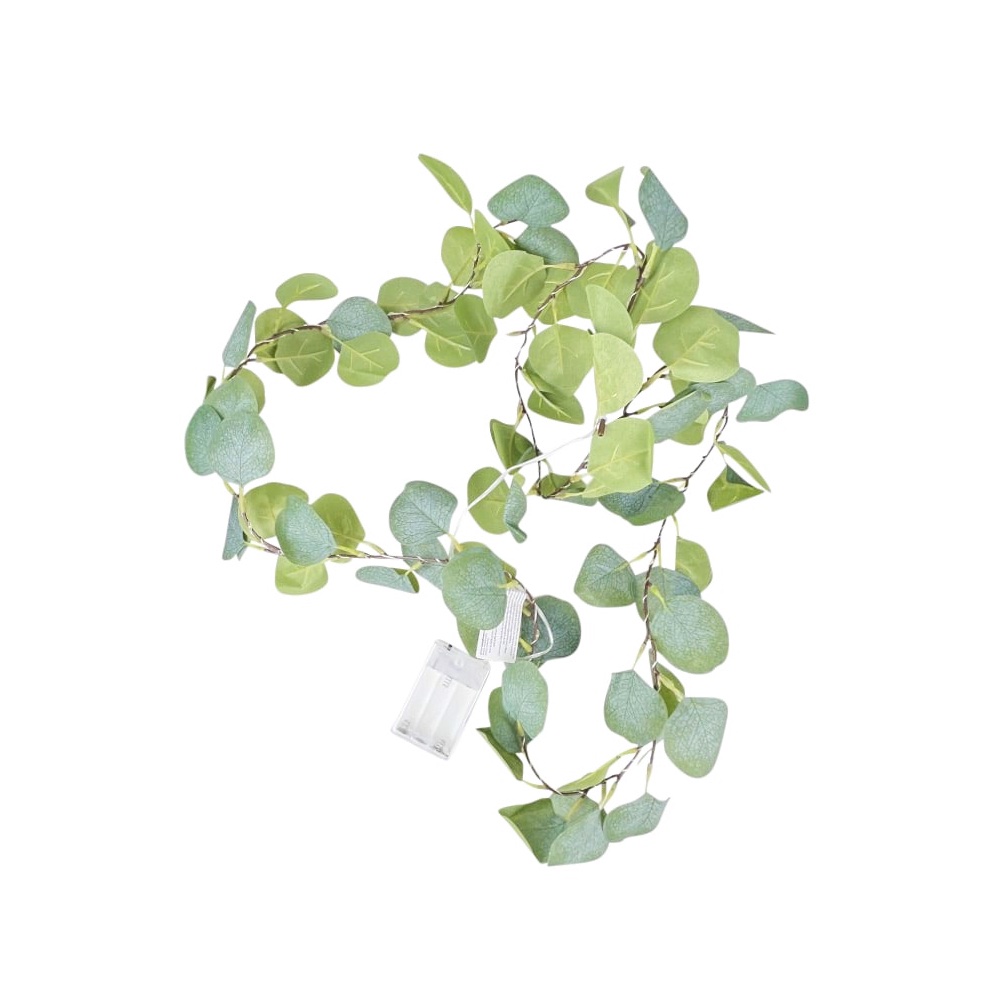 LED-Lichterkette Midnight Forest Eukalyptus Grün 180 cm