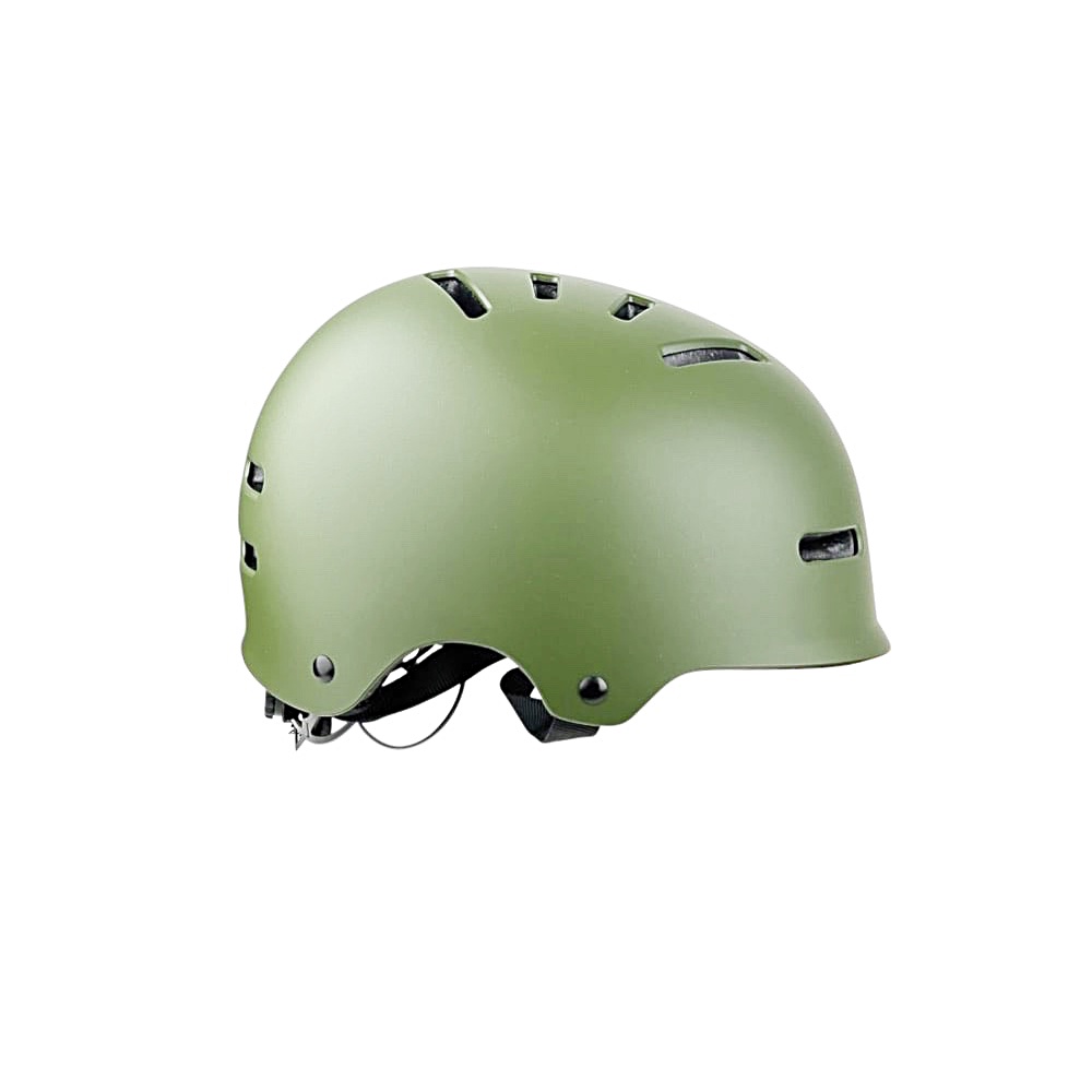 Fahrradhelm Skater Größe: M (54-58 cm) oliv ABS-Kunststoff
