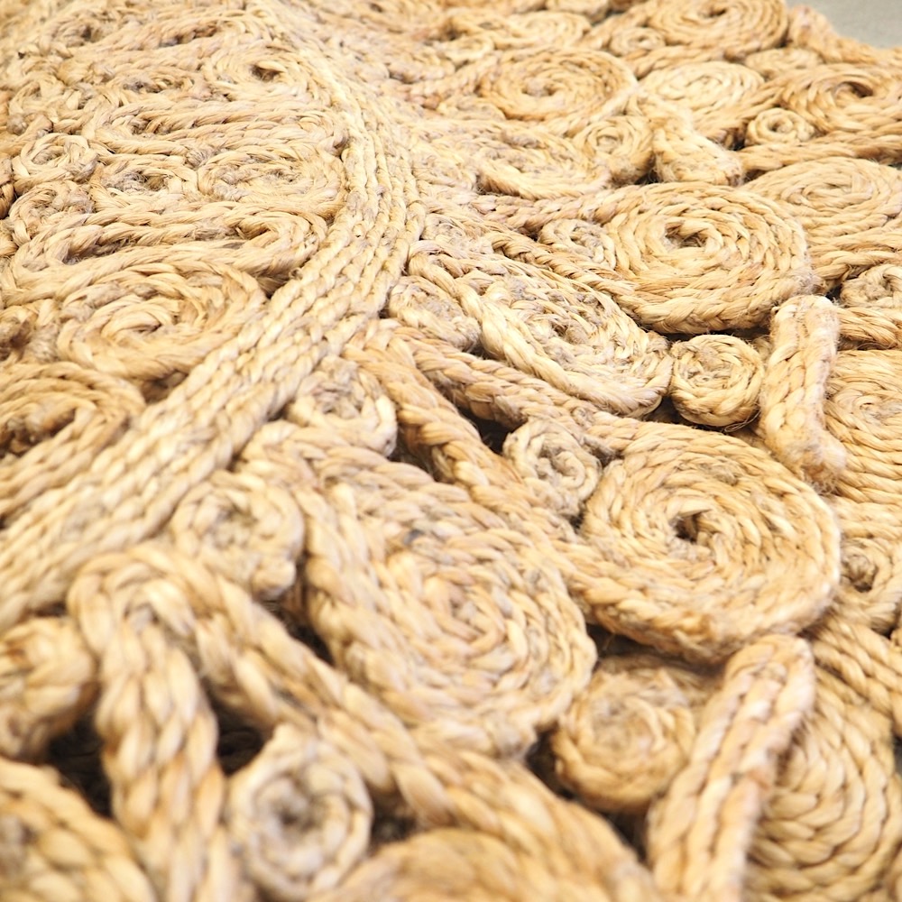 Juteteppich rund Ø ca. 80cm Natur