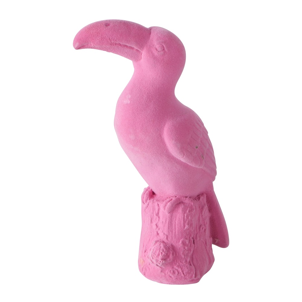 1x Deko-Figur Paradiso 2sort. Vogel, H 17cm Kunstharz Aprikot Pink