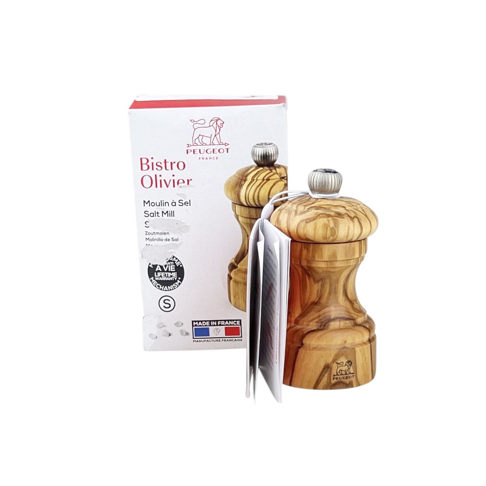 Olivenholz-Salzmühle Bistro Ø 6 cm H 10 cm Füllmenge: 4 g