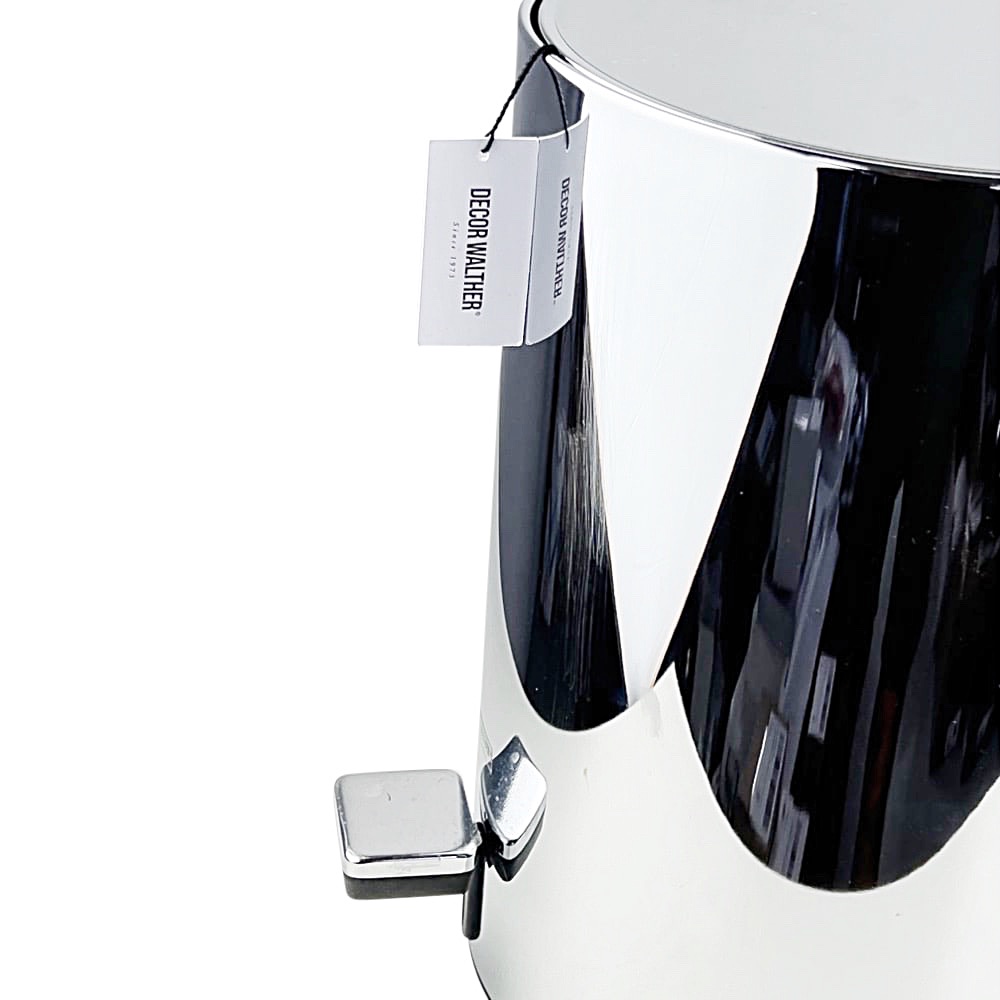 Treteimer Leslie Kunststoff Edelstahl Chrome