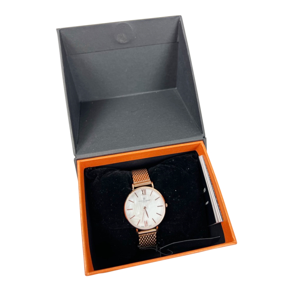 Rosévergoldete Damen-Armbanduhr Trivor