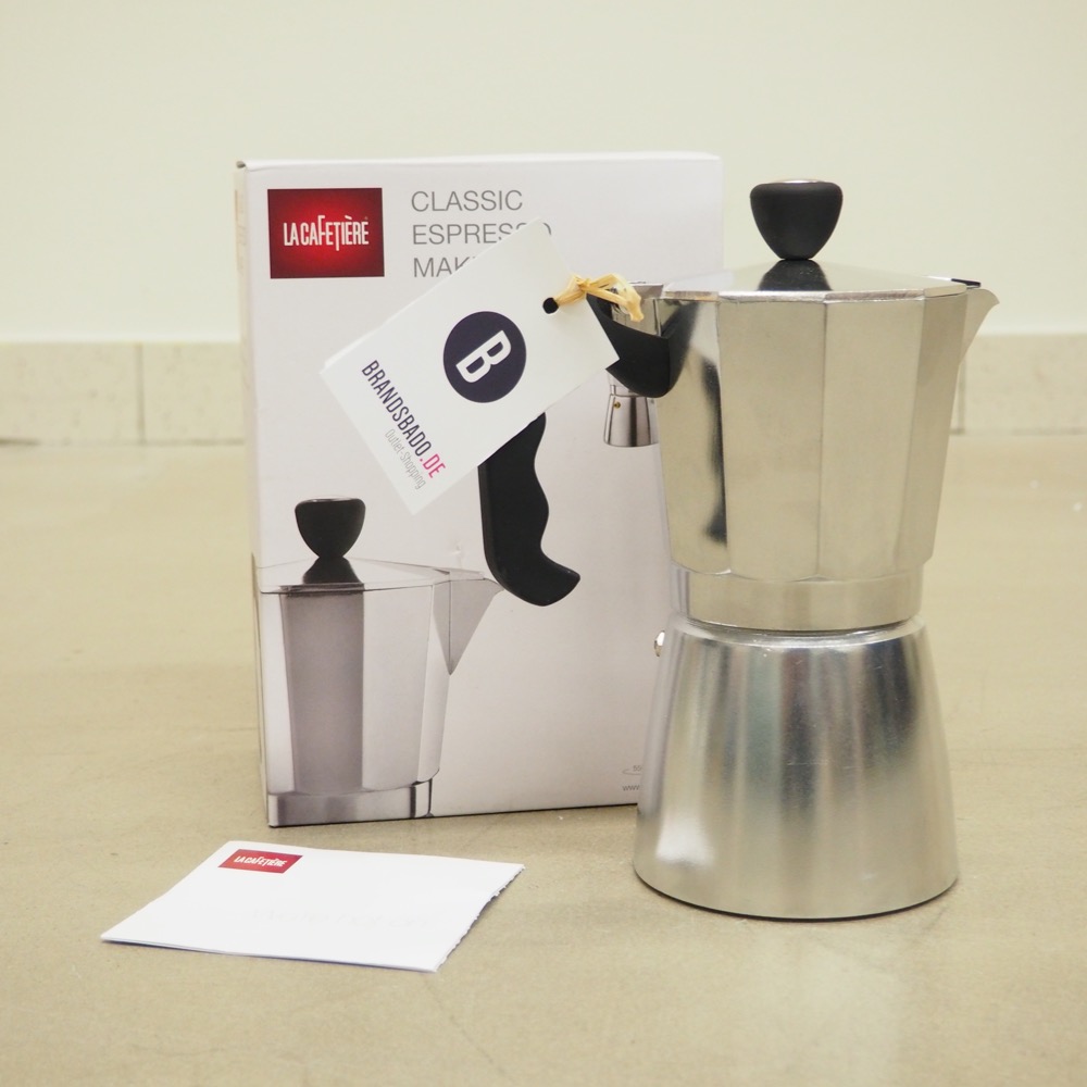 Espressokocher Classic Aluminium 300ml Ø/H 11/21cm 6 Tassen silber