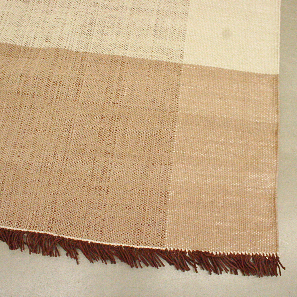 Handgewebter Wollteppich Coast 120 x 180 cm braun