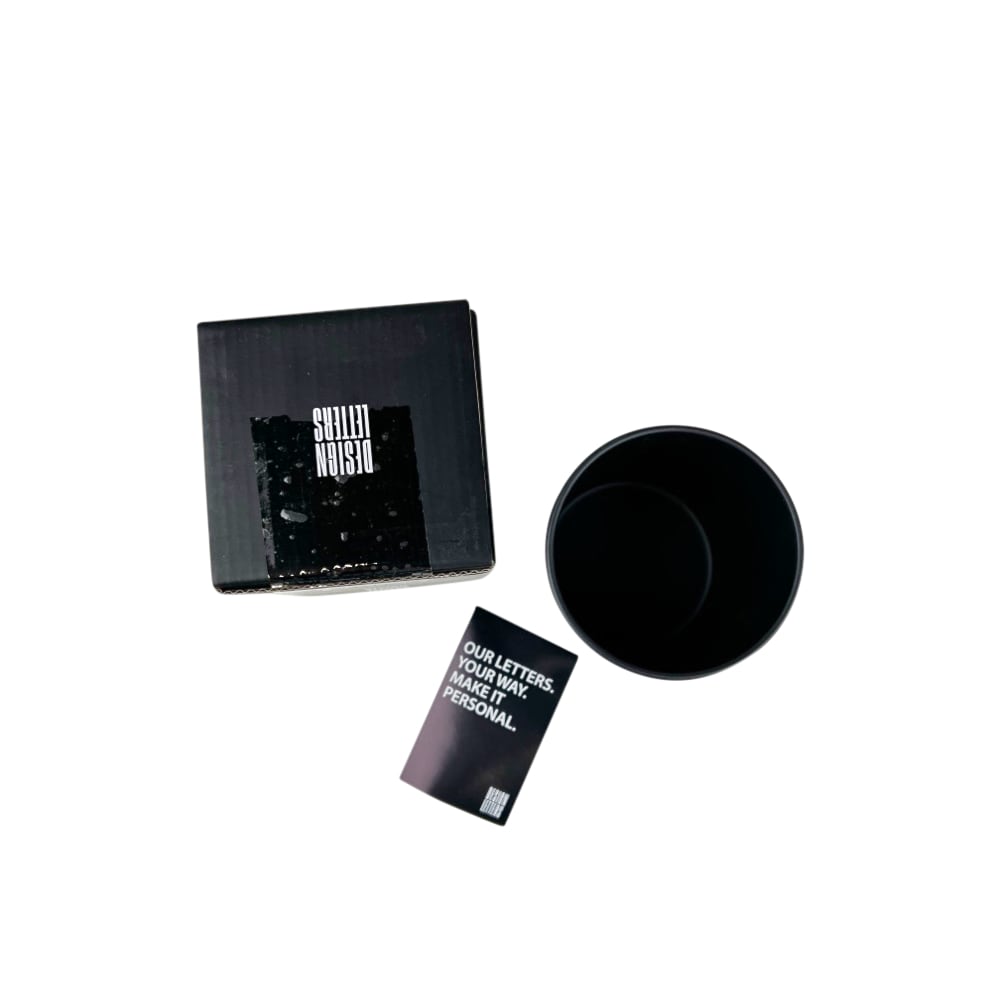 Becher Design G Schwarz ca. Ø 8 x 9 cm