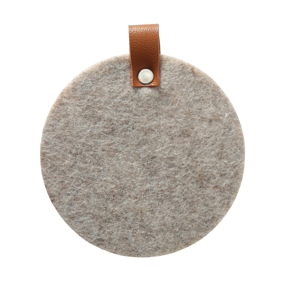 Untersetzer-Set Modena 6tlg. 3sort. D 10cm Filz Dunkelgrau Hellgrau Beige