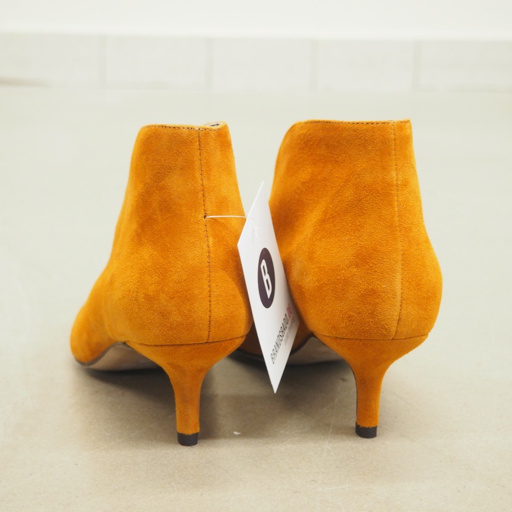 Leder-Pumps curry Gr. 39 hellbraun