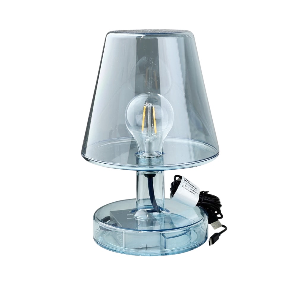 Mobile Dimmbare Außentischlampe Transloetje blau