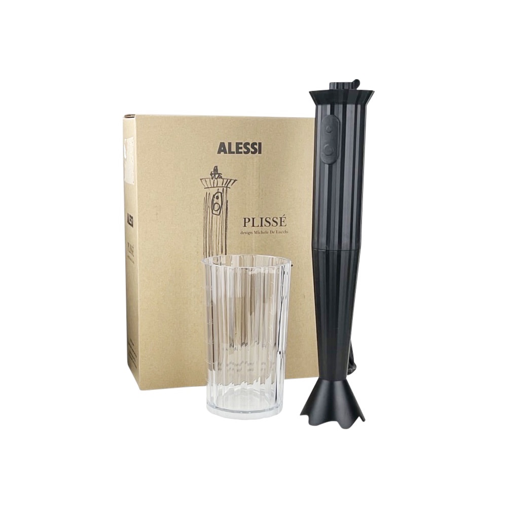 Stabmixer Plissé mit Becher Schwarz 500 W 7 cm x 34 cm